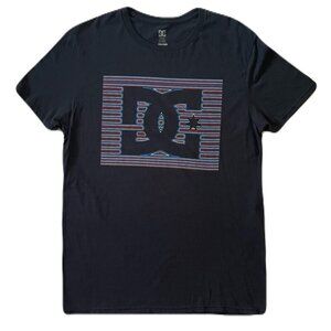 Vintage DC Shoes T-Shirt Mens M Black Graphic Short Sleeve Cotton Skate Y2K